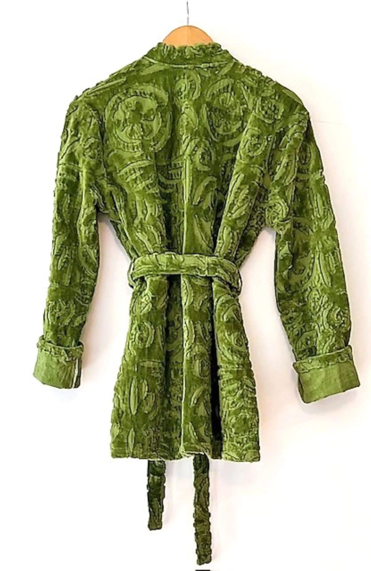 Exceptional Handmade Suzani Cotton Velour Jacket Is Timeless. Available in 4 Colors