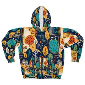 Home Vibes Unisex Zip Hoodie (AOP)