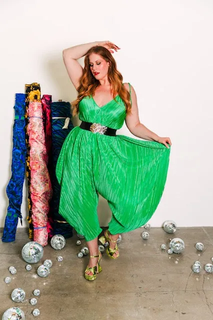 Poiret Jumpsuit in "Green Slink"
