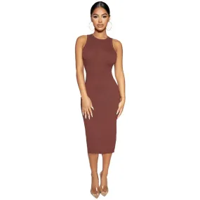 Purpdrank - Summer Sexy Bodycon Dresses For Women Sundress Black White Dress Ribbed Knitted Short Wrap Party Ladies Midi Dress