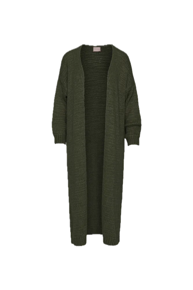 Saiph green long cardigan
