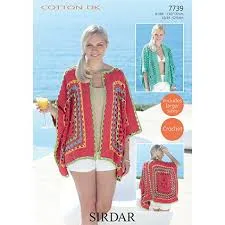 Sirdar Cotton DK Yarn Knitting & Crochet Pattern Leaflets
