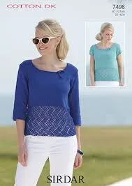 Sirdar Cotton DK Yarn Knitting & Crochet Pattern Leaflets