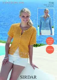 Sirdar Cotton DK Yarn Knitting & Crochet Pattern Leaflets