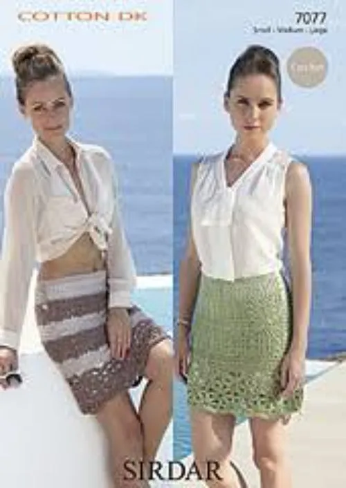 Sirdar Cotton DK Yarn Knitting & Crochet Pattern Leaflets