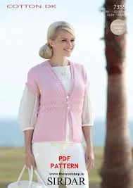 Sirdar Cotton DK Yarn Knitting & Crochet Pattern Leaflets