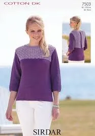 Sirdar Cotton DK Yarn Knitting & Crochet Pattern Leaflets