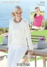 Sirdar Cotton DK Yarn Knitting & Crochet Pattern Leaflets