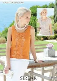 Sirdar Cotton DK Yarn Knitting & Crochet Pattern Leaflets