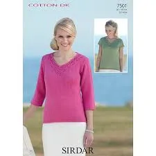 Sirdar Cotton DK Yarn Knitting & Crochet Pattern Leaflets