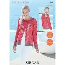 Sirdar Cotton DK Yarn Knitting & Crochet Pattern Leaflets