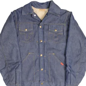VINTAGE BUCKAROO BIG SMITH PLEATED DENIM JACKET TYPE 2 1960S SIZE 36 MADE IN USA