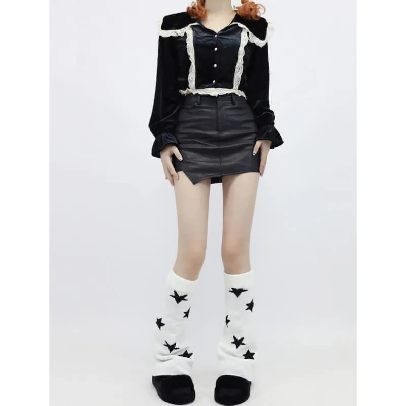Vintage street stars leg warmers