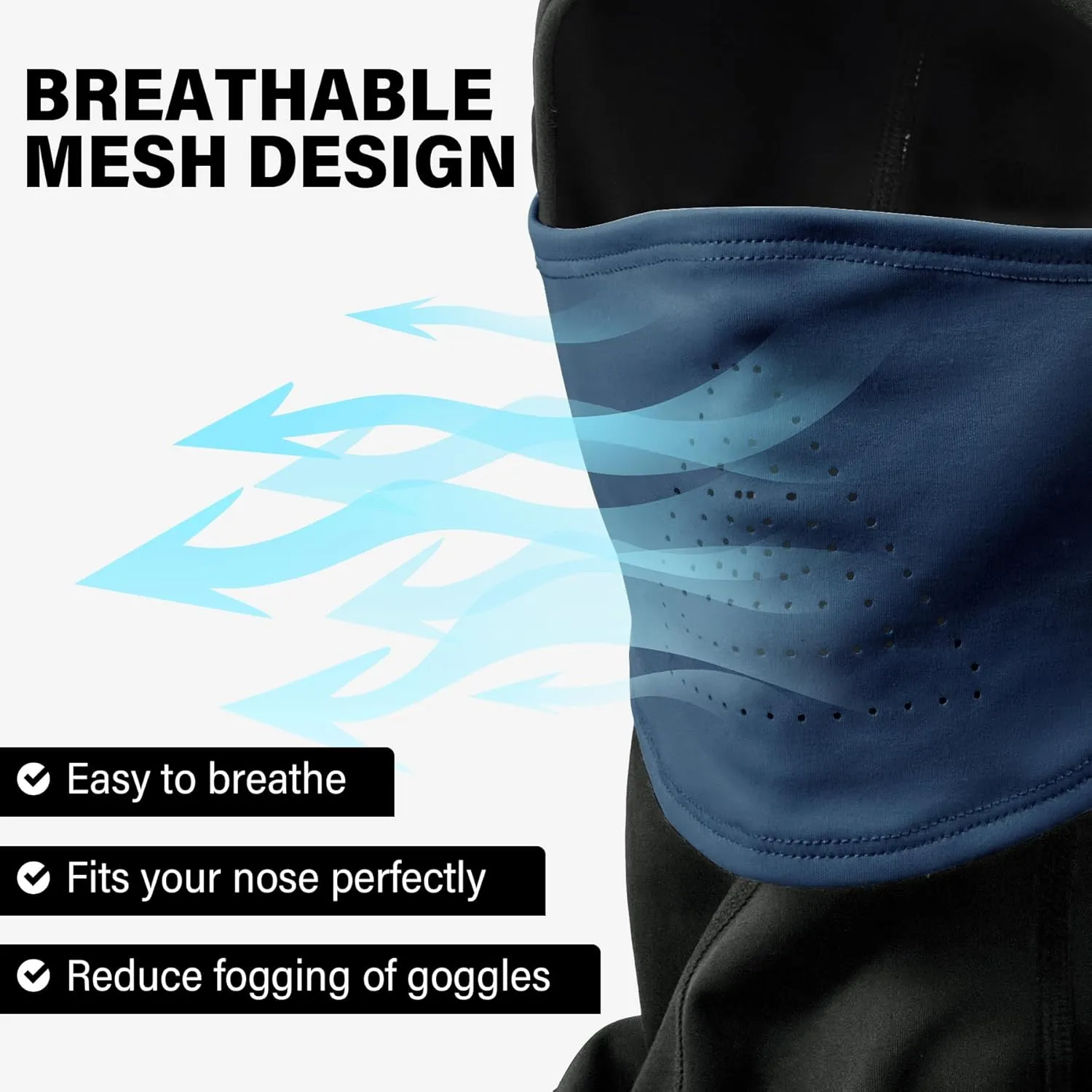 Winter Balaclava Face Mask Breathable Ski Mask for Men Women BA002
