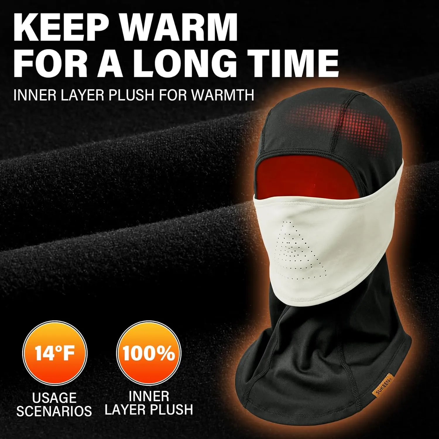 Winter Balaclava Face Mask Breathable Ski Mask for Men Women BA002
