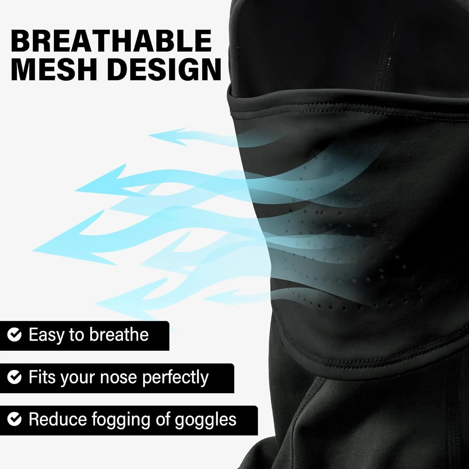 Winter Balaclava Face Mask Breathable Ski Mask for Men Women BA002