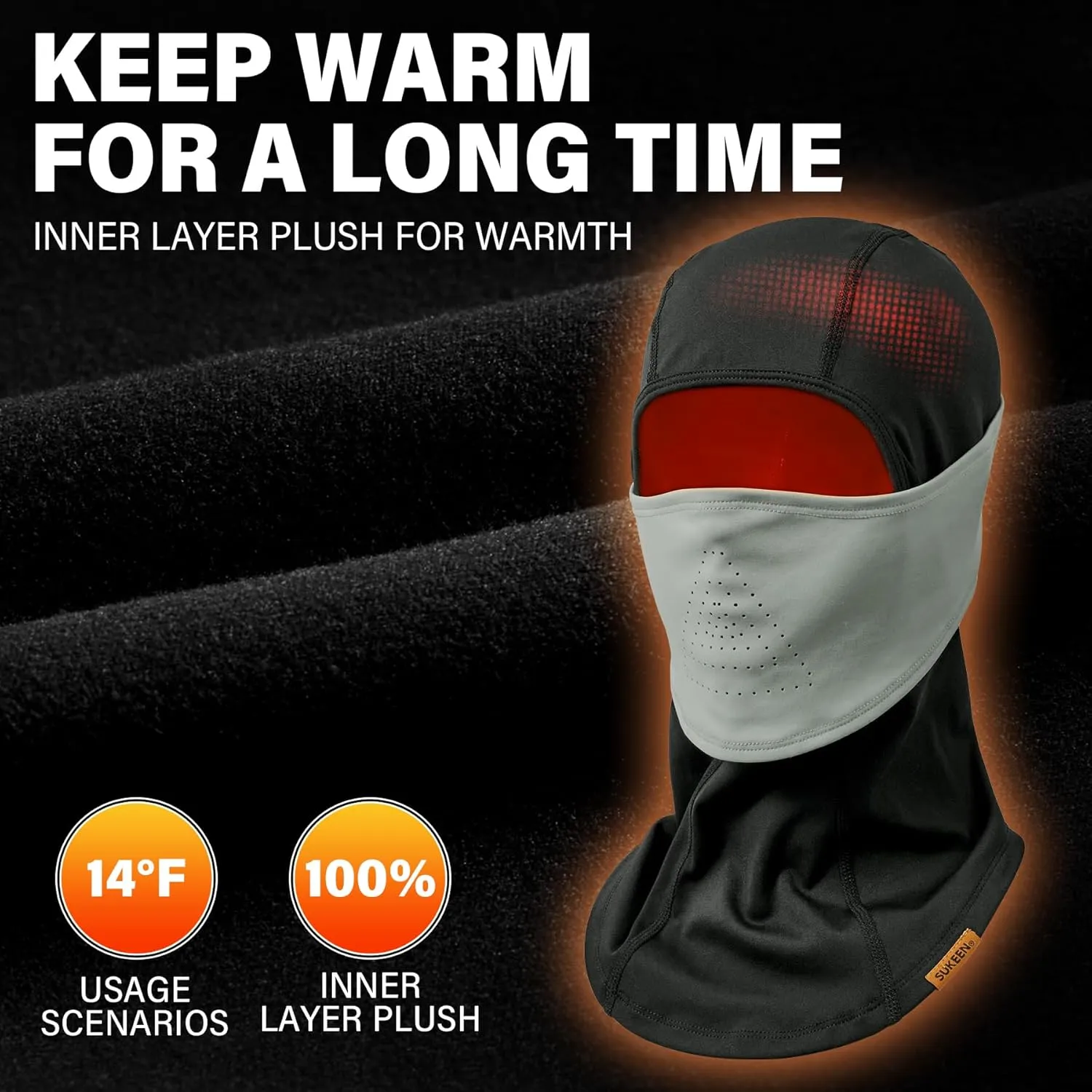 Winter Balaclava Face Mask Breathable Ski Mask for Men Women BA002