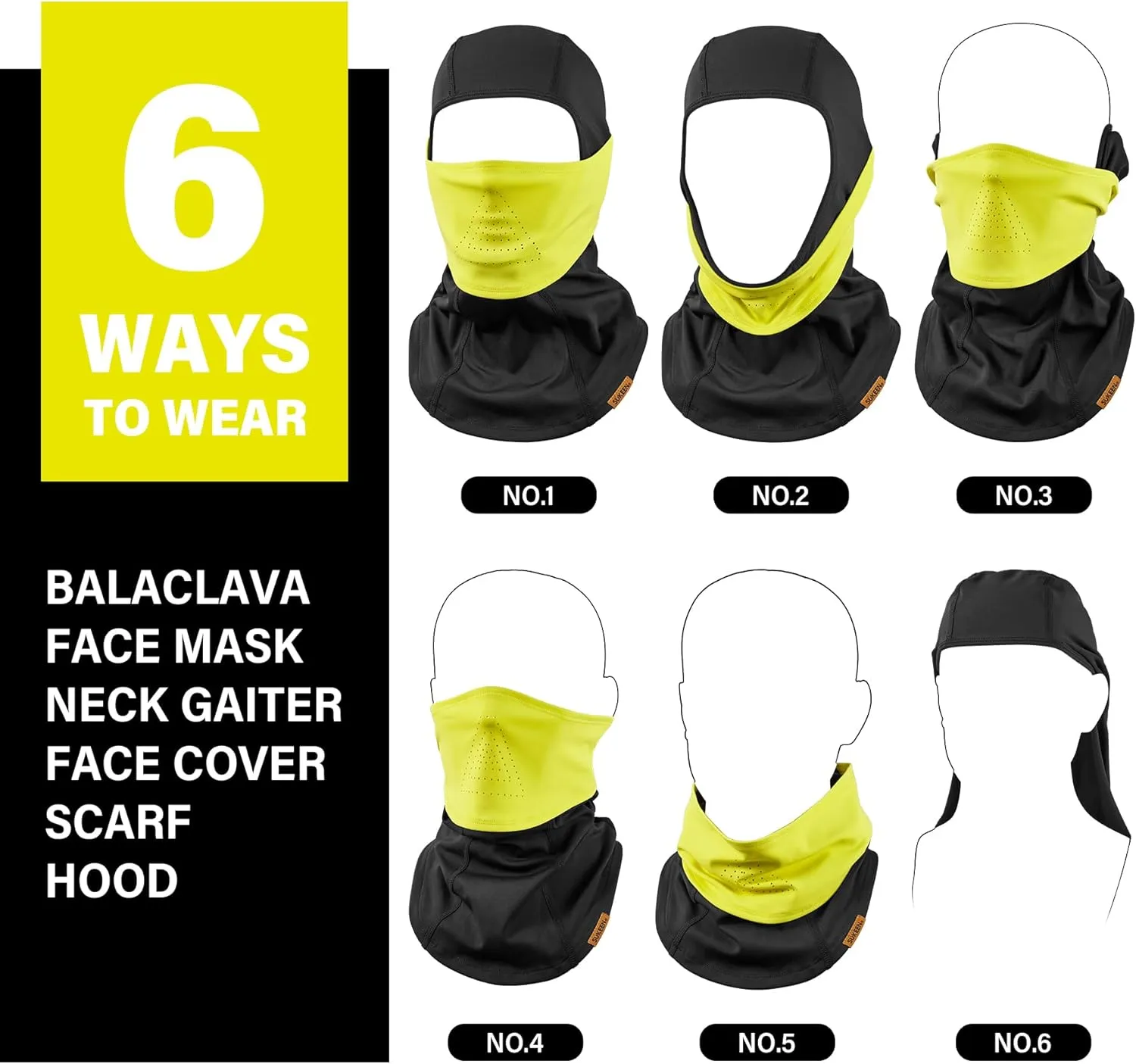 Winter Balaclava Face Mask Breathable Ski Mask for Men Women BA002
