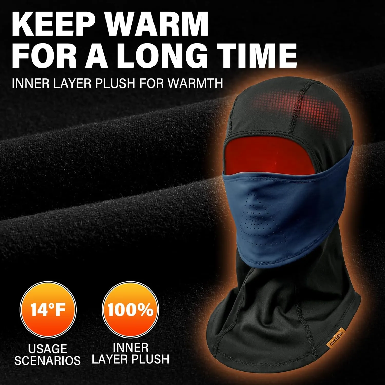 Winter Balaclava Face Mask Breathable Ski Mask for Men Women BA002