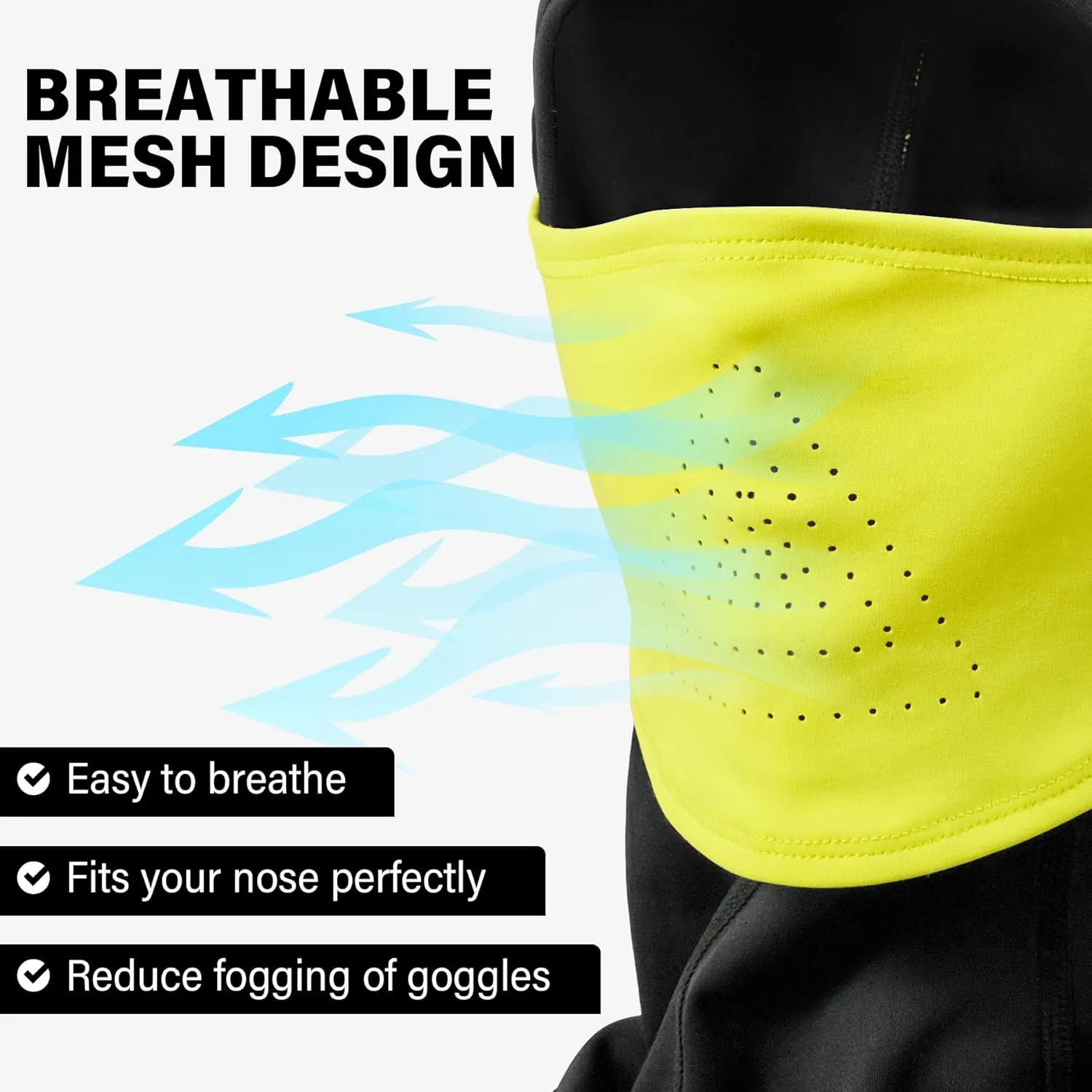 Winter Balaclava Face Mask Breathable Ski Mask for Men Women BA002