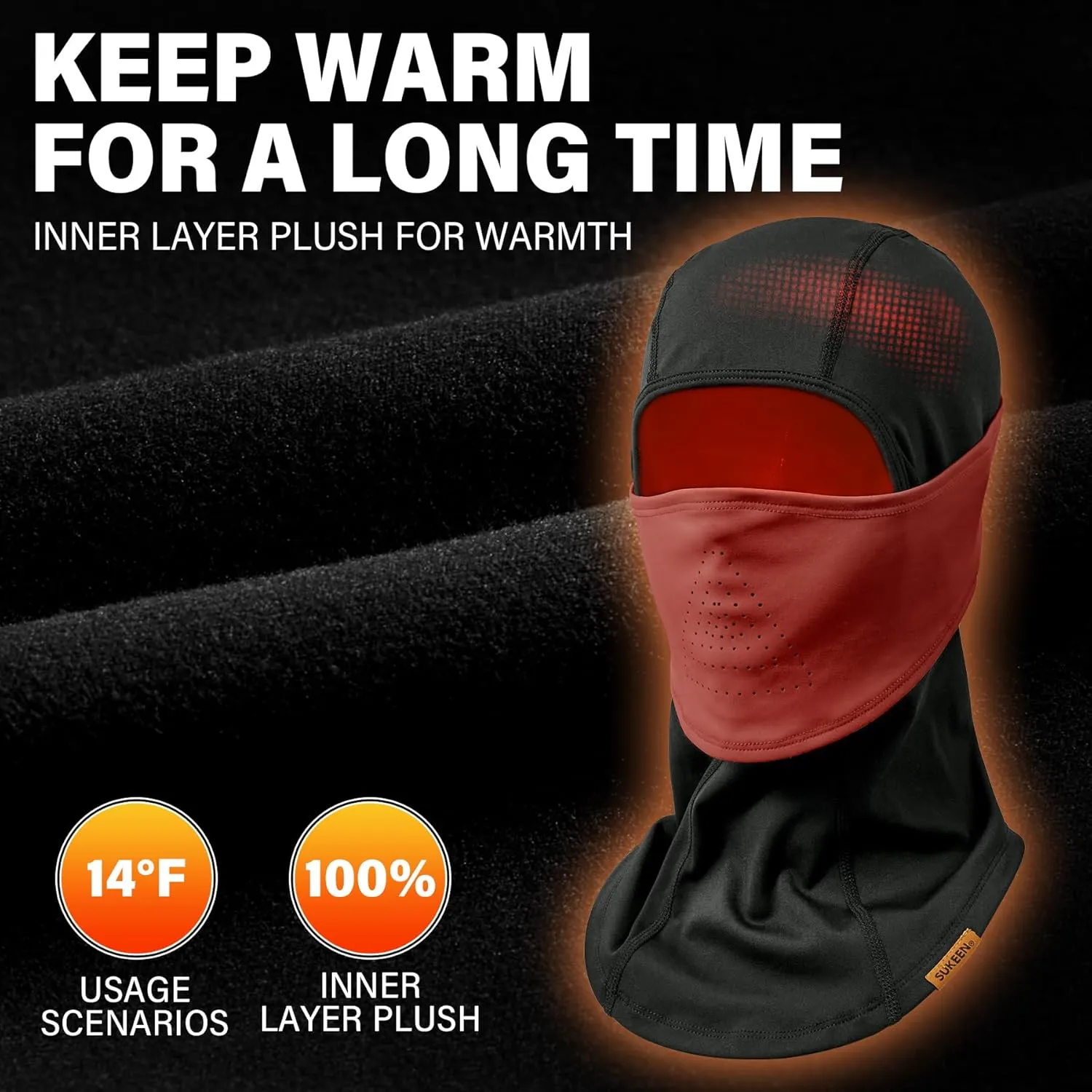 Winter Balaclava Face Mask Breathable Ski Mask for Men Women BA002