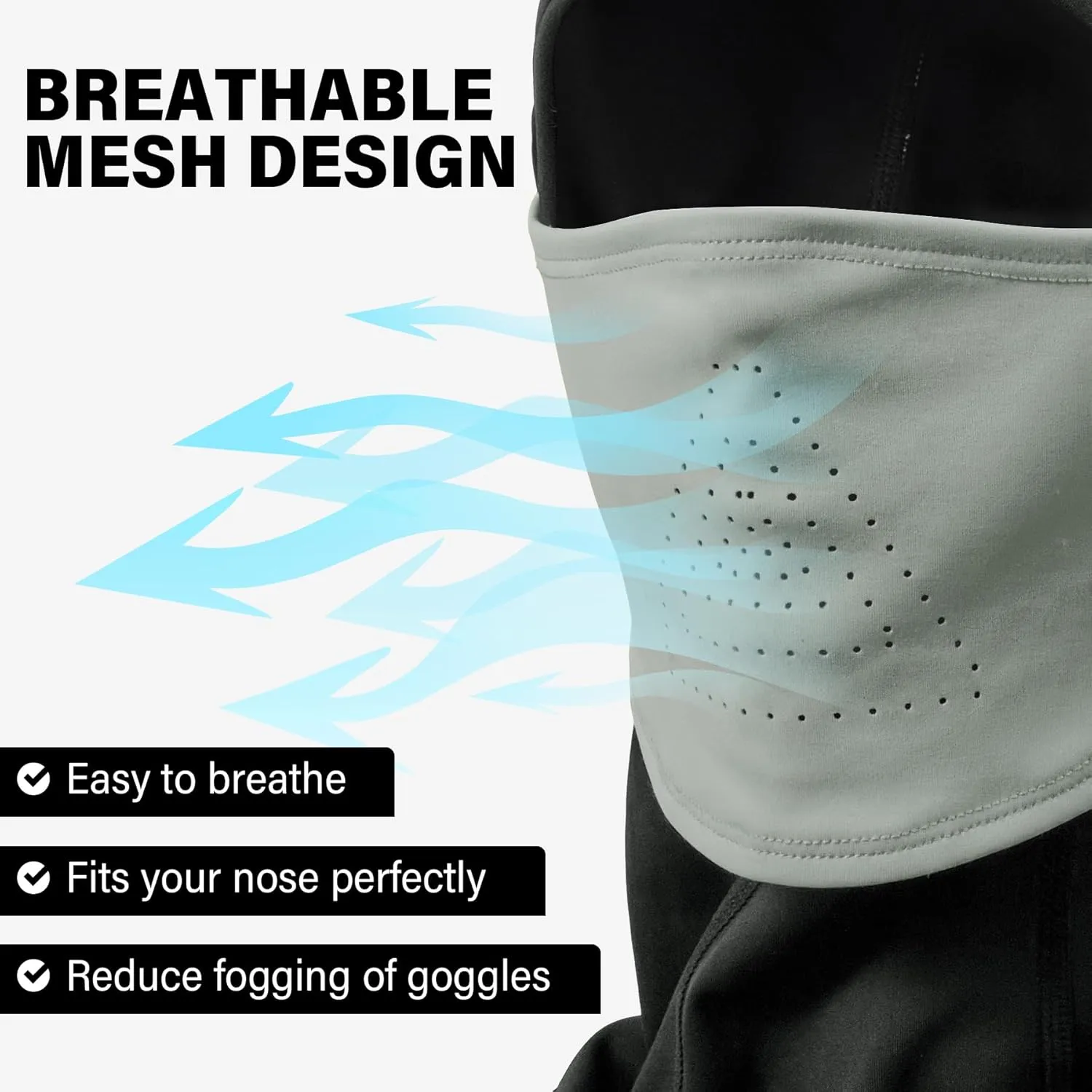 Winter Balaclava Face Mask Breathable Ski Mask for Men Women BA002
